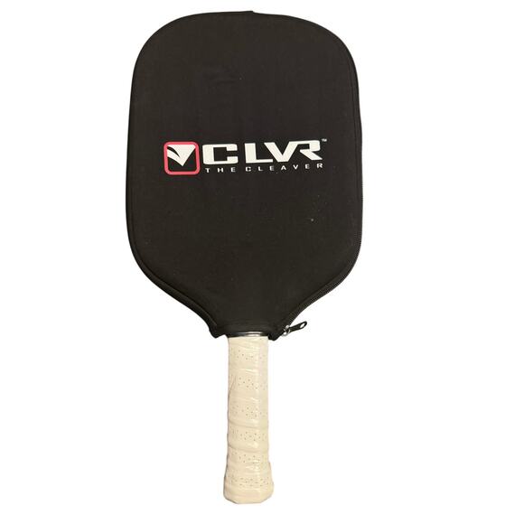 Cleaver Sports CLVR The Cleaver Raw Carbon Fiber Pickleball Paddle USA Approved